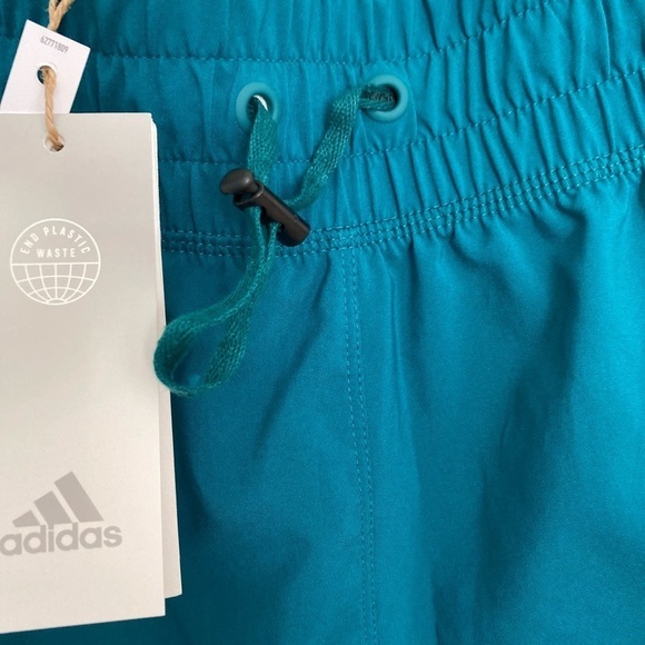 Adidas Women’s AeroReady training shorts size XL color is legacy teal NWT - Picture 7 of 12